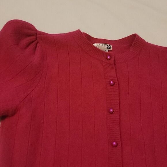 Vintage Adele Joyce lambwood /angora cardigan size large. - Picture 8 of 9